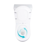 Унітаз підлоговий Qtap Grand Ultra Quiet безобідковий з сидінням Soft-close WHITE QT26228301W Фото - 4