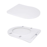 Унітаз підлоговий Qtap Grand Ultra Quiet безобідковий з сидінням Soft-close WHITE QT26228301W Фото - 6