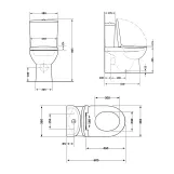 Унитаз напольный Qtap Grand Ultra Quiet безободковый с сиденьем Soft-close WHITE QT26228301W Фото - 1