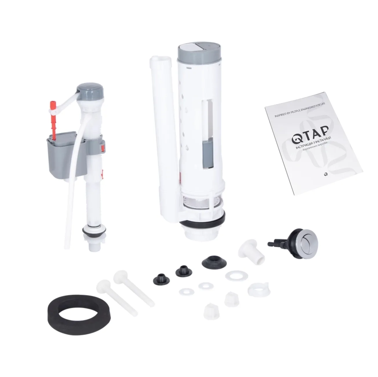 Унитаз-моноблок напольный Qtap Kolibri Ultra Quiet безободковый с сиденьем Soft-close WHITE QT10226380W Фото - 7