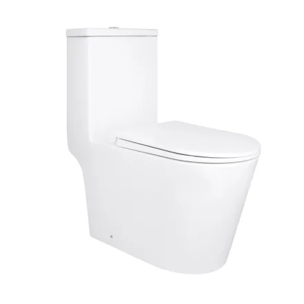 Унитаз-моноблок напольный Qtap Kolibri Ultra Quiet безободковый с сиденьем Soft-close WHITE QT10226380W