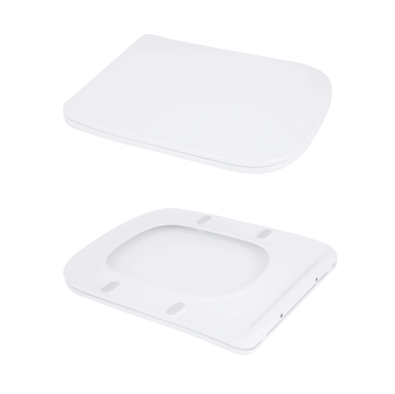 Унітаз підлоговий Qtap Aries Rimless безобідковий з сидінням Soft-close WHITE QT03228302W Фото - 7