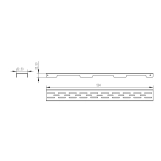 Решітка для лінійного трапу Qtap Grate FD600 (NKS) Фото - 1