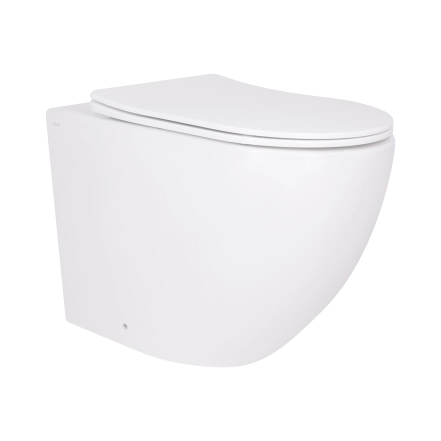 Унитаз подвесной Qtap Robin Ultra Quiet безободковый с сиденьем Soft-close 520x365x365 мм WHITE
