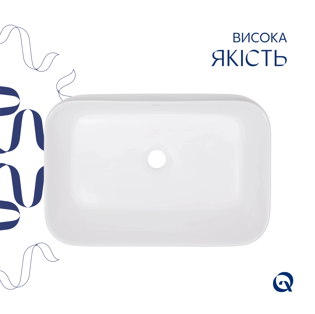 Раковина-чаша Qtap Scorpio 550х390х120 White QT14112243WN Фото - 3