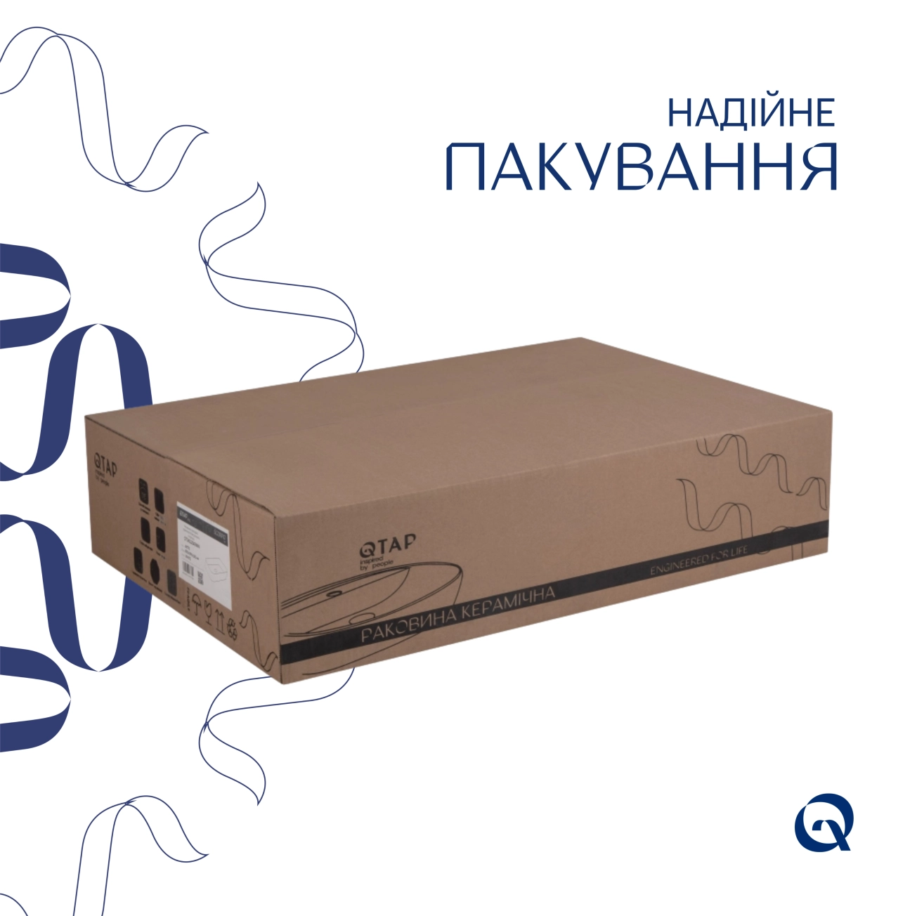 Раковина-чаша Qtap Scorpio 550х390х120 White QT14112243WN Фото - 4