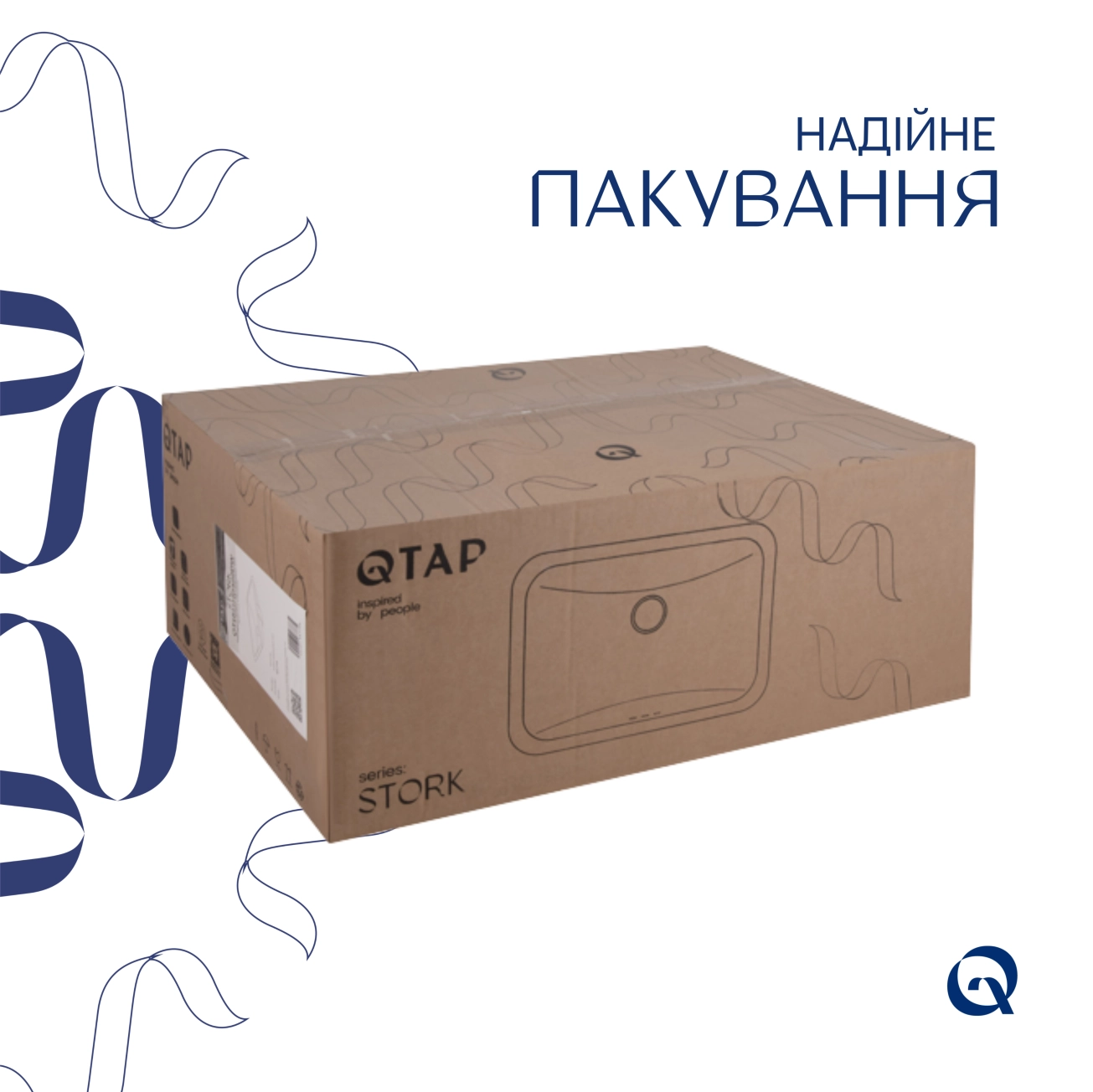 Раковина Qtap Stork 535x365x190 White QT1511H0422DW Фото - 5
