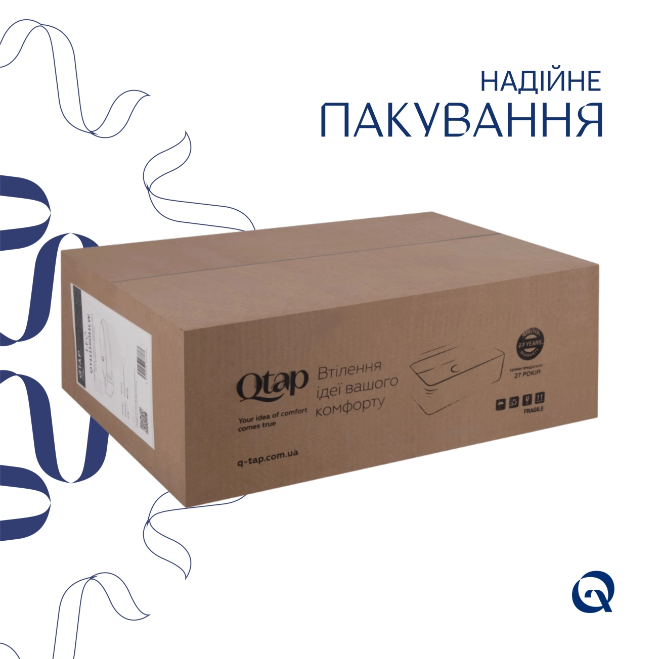 Раковина Qtap Leo 430x285x160 White QT11111008RW Фото - 5