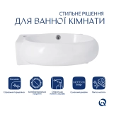 Раковина Qtap Leo 430x285x160 White QT11111008RW Фото - 2