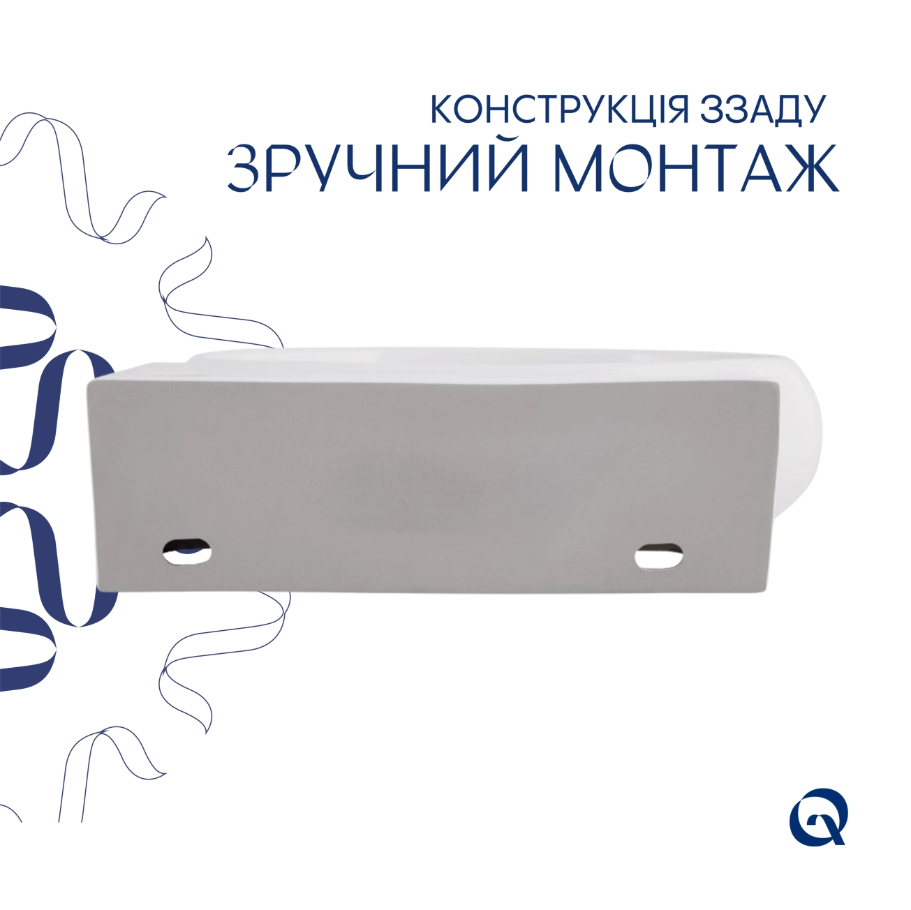Раковина Qtap Leo 430x285x160 White QT11111008LW Фото - 4