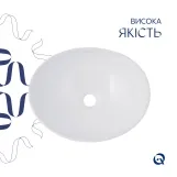 Раковина-чаша Qtap Dove 415x340x140 White QT06116062AW Фото - 3