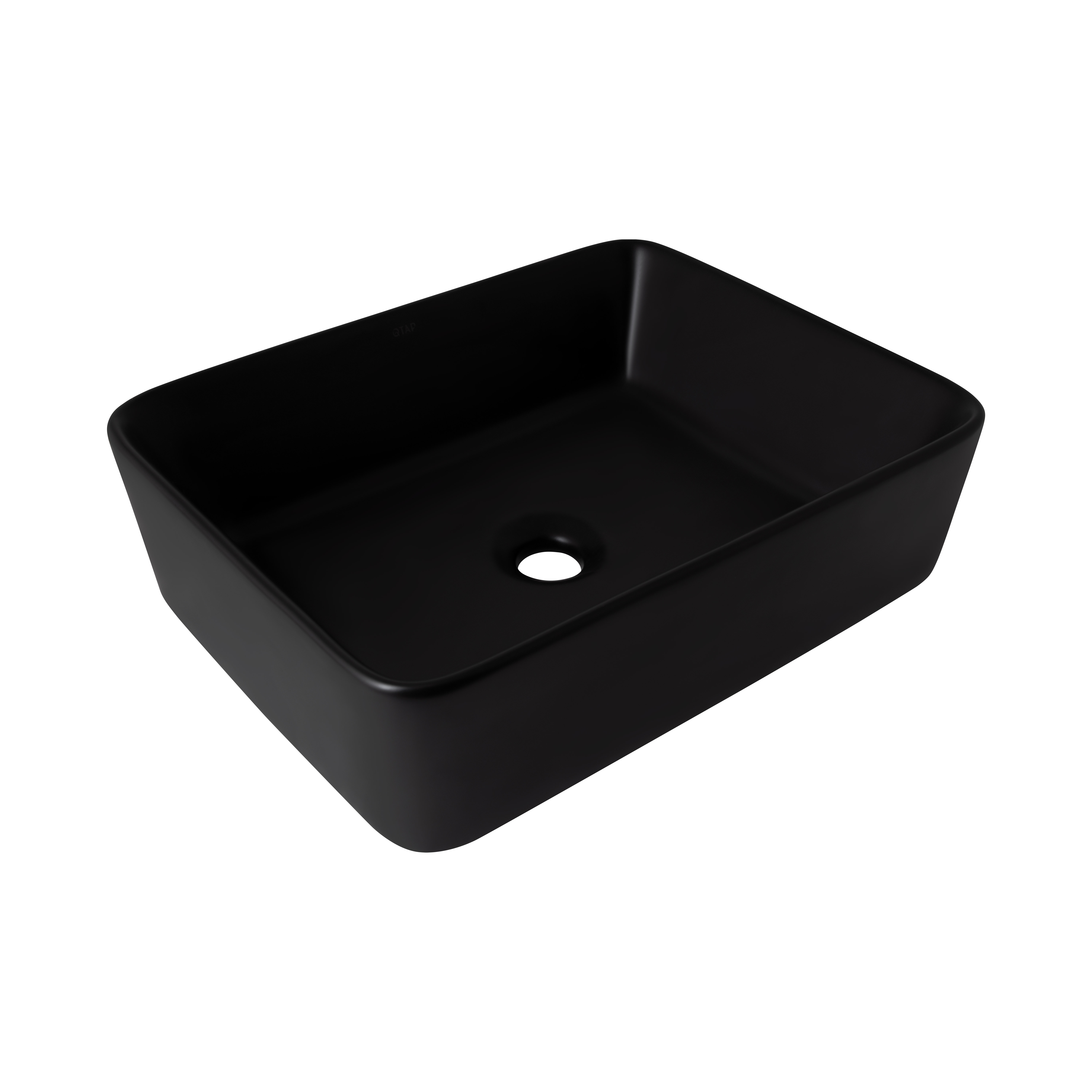 Раковина-чаша Qtap Tern 480х370х135 Matt black QT176069MB