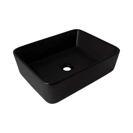 Раковина-чаша Qtap Tern 480х370х135 Matt black QT176069MB