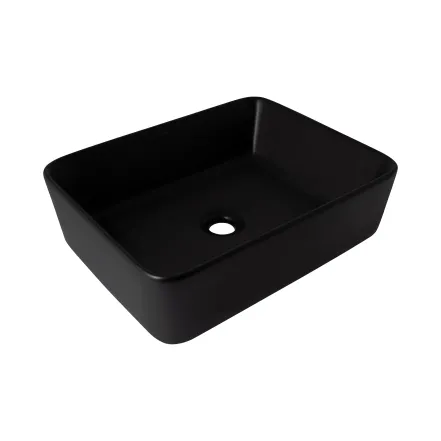 Раковина-чаша Qtap Tern 480х370х135 Matt black QT176069MB