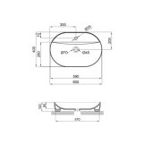 Раковина Qtap Scorpio 600х400х120 White QT14118045W Фото - 1