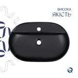 Раковина-чаша Qtap Scorpio 600х400х120 Matt black QT142203MBMBN Фото - 3