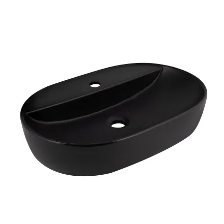 Раковина-чаша Qtap Scorpio 600х400х120 Matt black QT142203MBMBN
