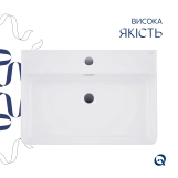 Раковина Qtap Nando LT 610х420х140 White QT12116146W Фото - 3
