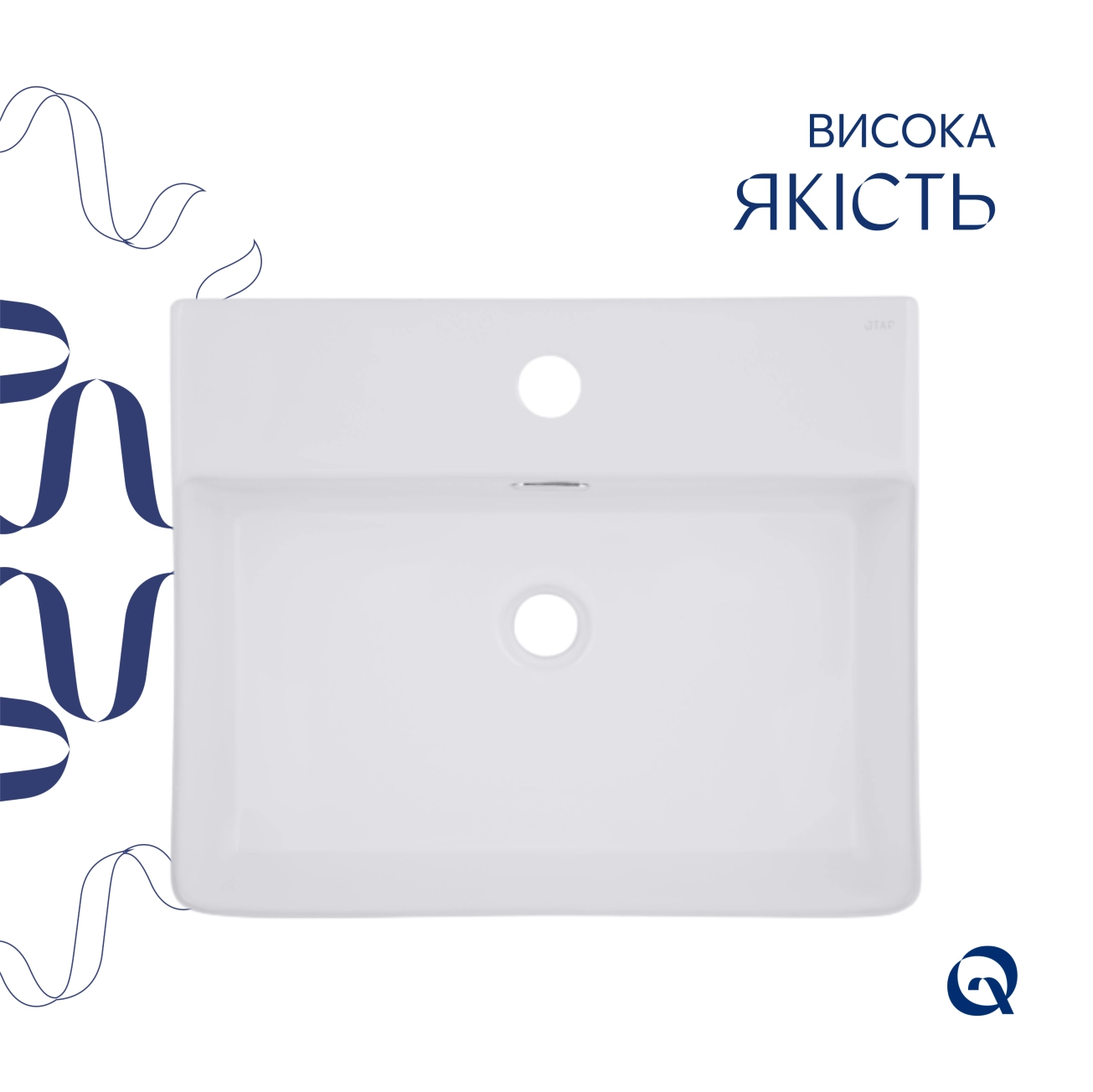 Раковина Qtap Nando LT 500х420х130 White QT12116146AW Фото - 3