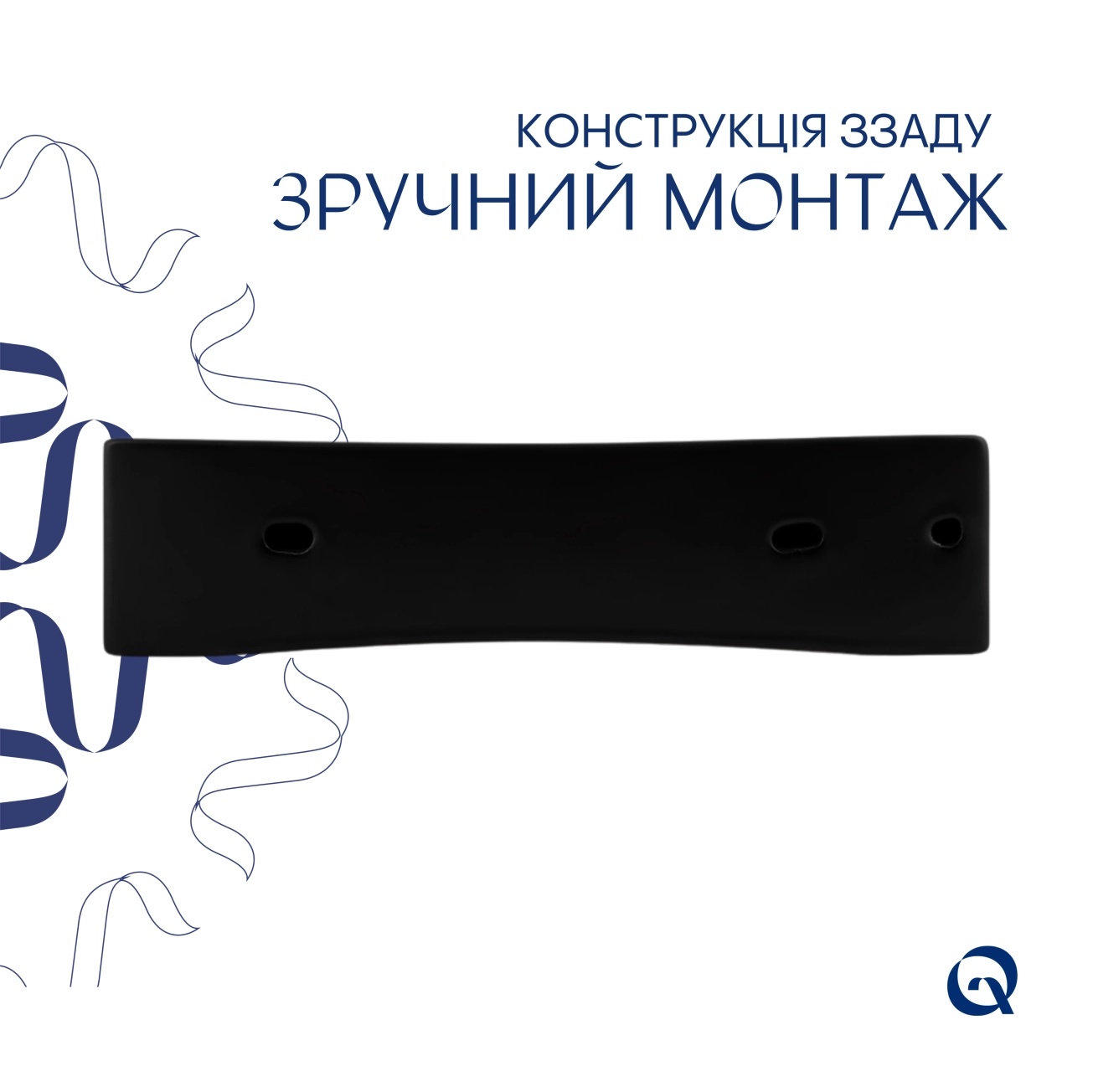 Раковина Qtap Nando LT 500х420х130 Matt black QT12116146AMB Фото - 4