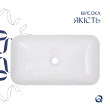 Раковина-чаша Qtap Tern 610x350x135 White QT17118140W Фото - 3