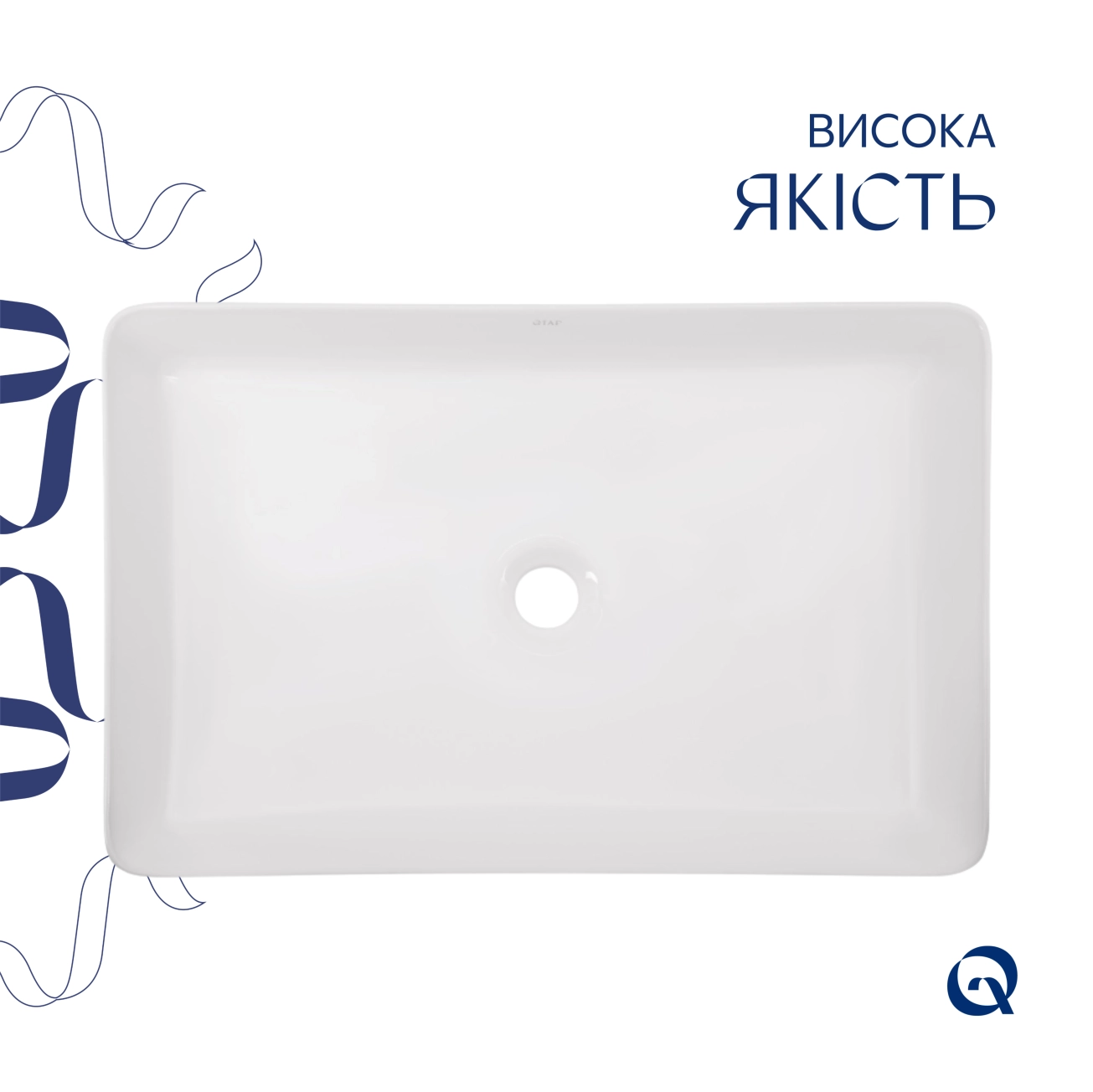 Раковина-чаша Qtap Tern 600x400x110 White QT171180841W Фото - 3