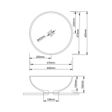 Раковина-чаша Qtap Owl 400х400х155 White QT1911K53WN Фото - 1