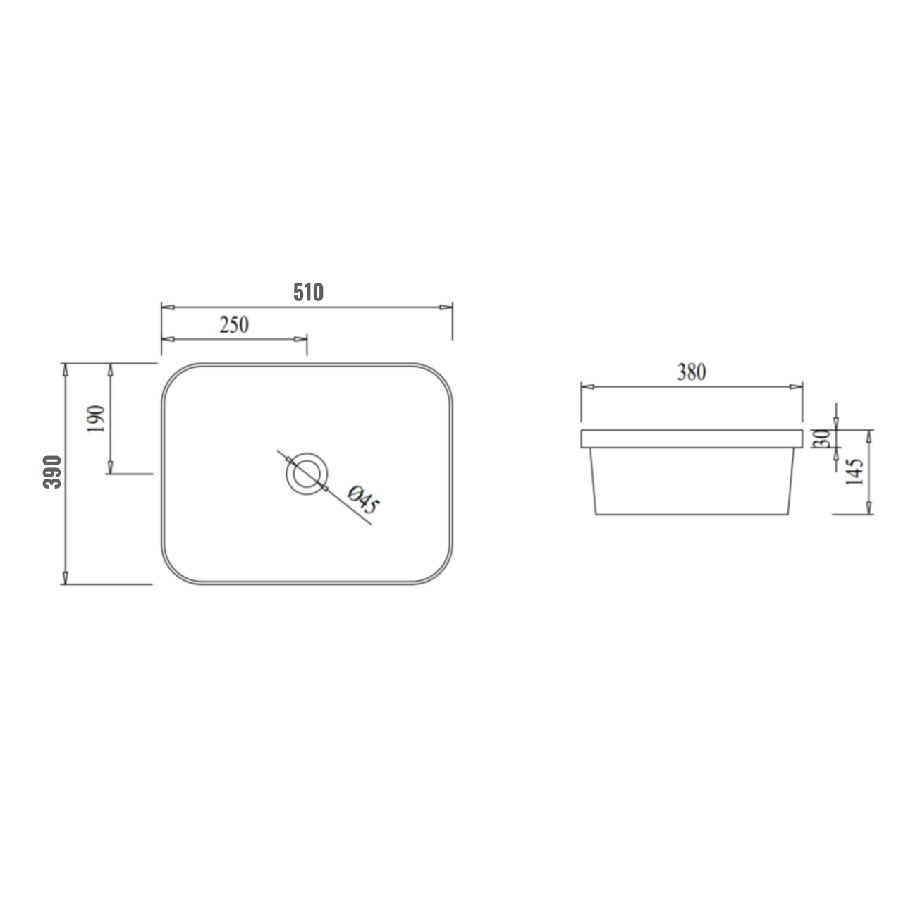 Раковина Qtap Scorpio 510х390х145 White QT1411K490WN Фото - 1