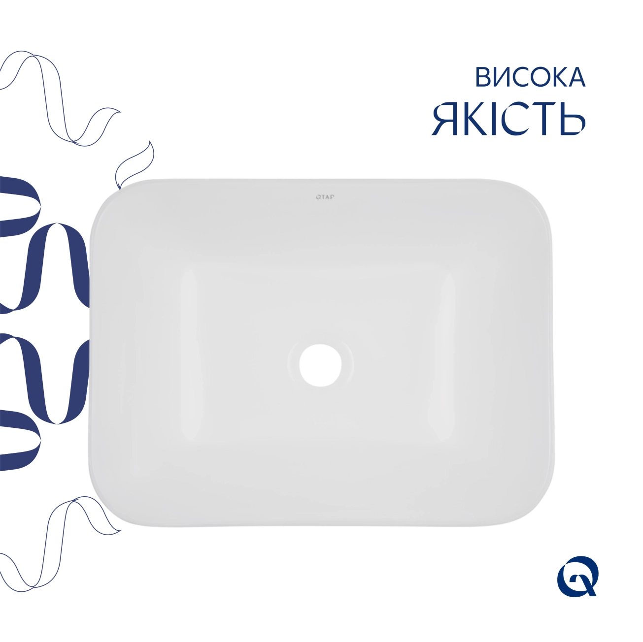 Раковина Qtap Scorpio 510х390х145 White QT1411K490WN Фото - 3