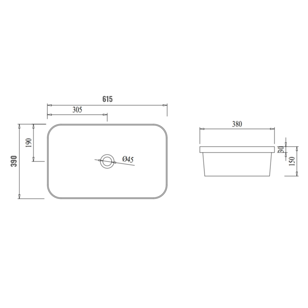Раковина Qtap Scorpio 615х390х150 White QT1411K491WN Фото - 1