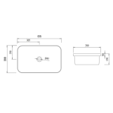 Раковина Qtap Scorpio 615х390х150 White QT1411K491WN Фото - 1