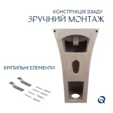 Раковина напольная моноблок Qtap Crow 445x420x840 White QT0511G315WN Фото - 5