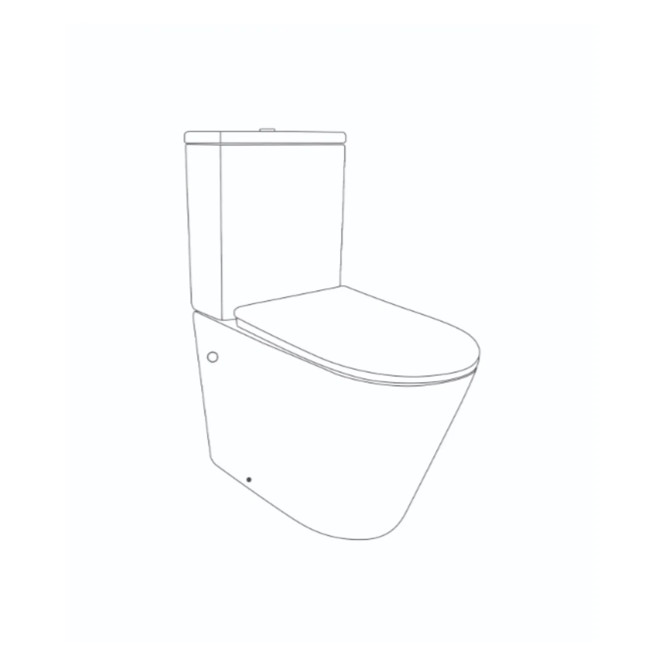 Унитаз напольный Qtap Swan Ultra Quiet с сиденьем Soft-close 640x360x835 мм QT16222182TW White Фото - 1