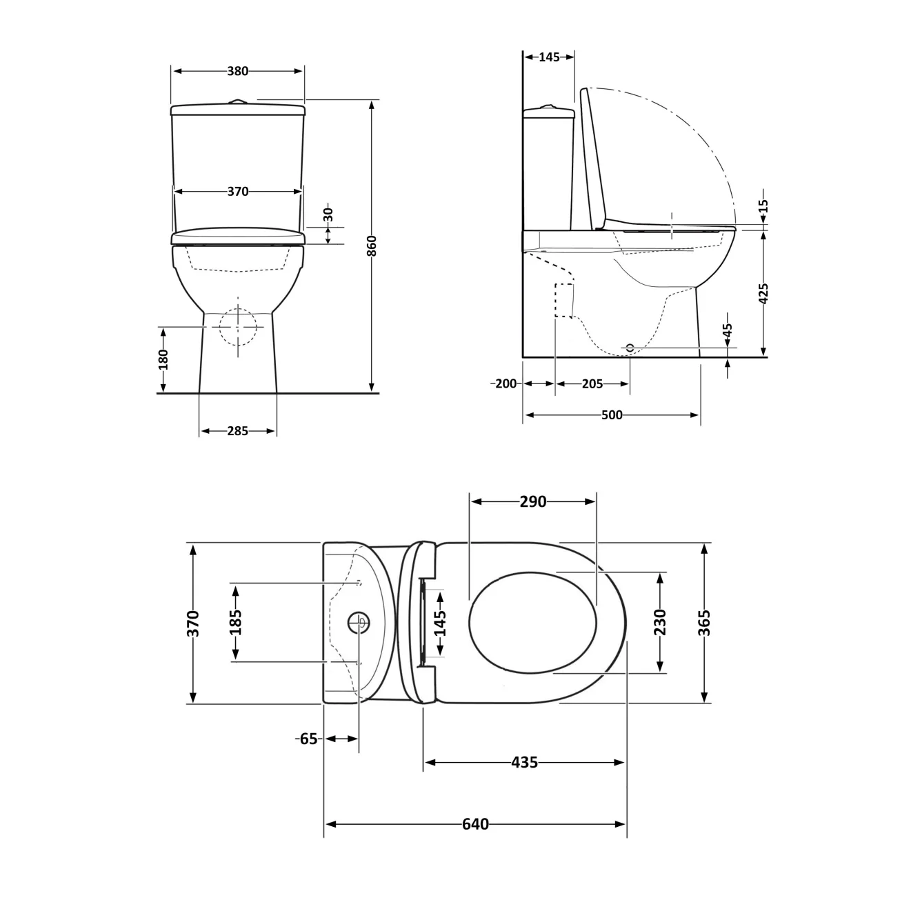 Унитаз напольный Qtap Swan Ultra Quiet с сиденьем Soft-close 640x360x835 мм QT16222182TW White Фото - 2