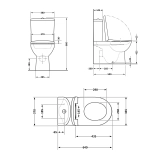 Унітаз підлоговий Qtap Swan Ultra Quiet з сидінням Soft-close 640x360x835 мм QT16222182TW White Фото - 2