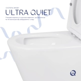 Унітаз підлоговий Qtap Swan Ultra Quiet з сидінням Soft-close 640x360x835 мм QT16222182TW White Фото - 5