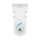 Унітаз підлоговий Qtap Swan Ultra Quiet з сидінням Soft-close 640x360x835 мм QT16222182TW White Фото - 6