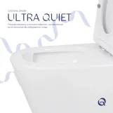 Унитаз напольный Qtap Swan Ultra Quiet с сиденьем Soft-close 640x360x835 мм QT16222182TW White Фото - 5
