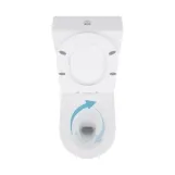 Унитаз напольный Qtap Swan Ultra Quiet с сиденьем Soft-close 640x360x835 мм QT16222182TW White Фото - 6
