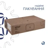 Комплект Qtap Tern: Раковина накладная прямоугольная 610x350x135 мм WHITE + Донный клапан PU02 Фото - 4