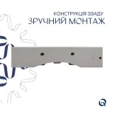 Комплект Qtap Nando LT: Раковина подвесная прямоугольная 610х420х140 мм White + Донный клапан PU02O Фото - 4