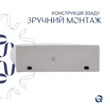 Комплект Qtap Leo: Раковина подвесная овальная левая 430x285x160 мм White + Донный клапан PU02O Фото - 4