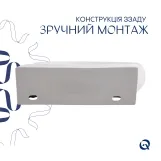 Комплект Qtap Leo: Раковина подвесная овальная правая 430x285x160 мм White + Донный клапан PU02O Фото - 4