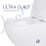 Унитаз подвесной Qtap Jay безободковый с сиденьем Soft-close QT07335175W Фото - 4