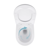 Унитаз подвесной Qtap Jay безободковый с сиденьем Soft-close QT07335175W Фото - 5