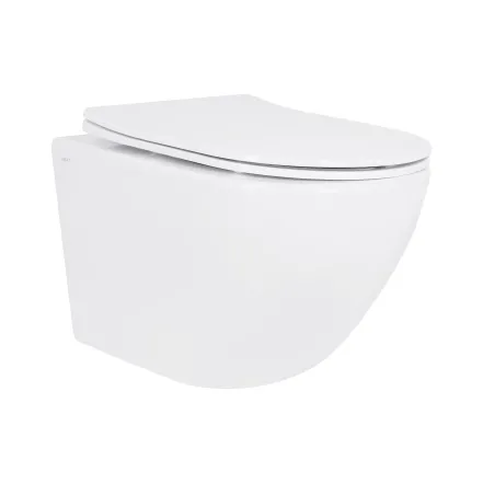 Унитаз подвесной Qtap Jay безободковый с сиденьем Soft-close QT07335175W