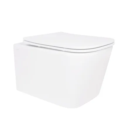 Унитаз подвесной Qtap Crow безободковый с сиденьем Soft-close QT05335170W
