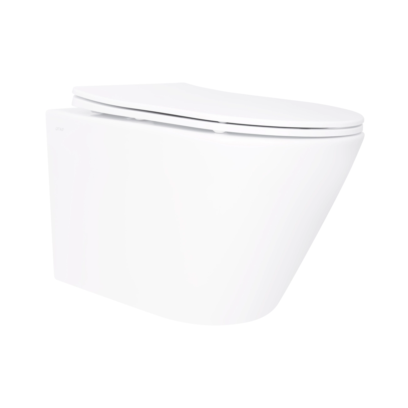 Унітаз підвісний Qtap Swan безобідковий з сідінням Soft-close QT16335180W