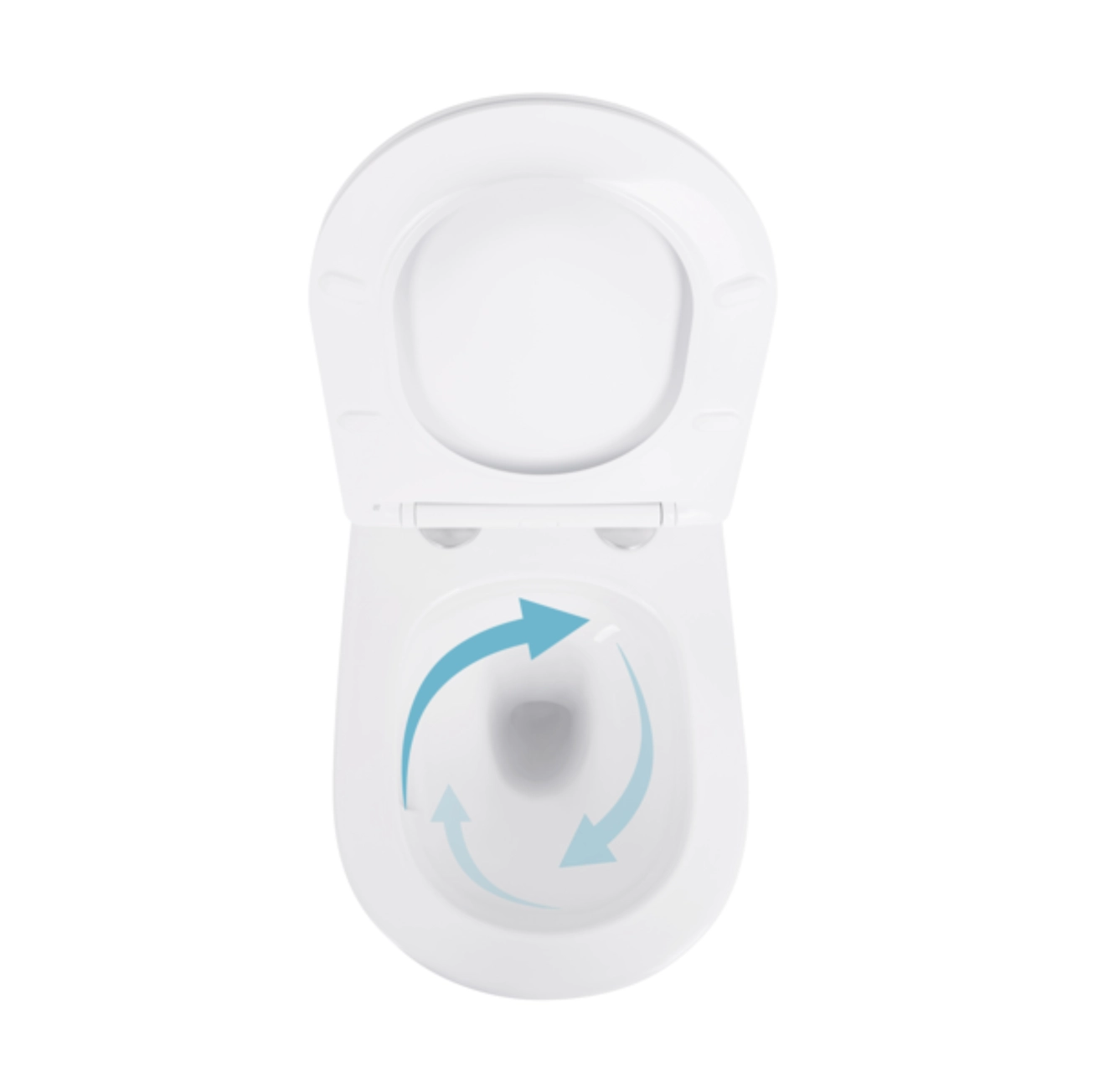 Унітаз підвісний Qtap Swan безобідковий з сідінням Soft-close QT16335180W Фото - 5