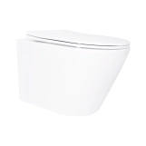 Унітаз підвісний Qtap Swan безобідковий з сідінням Soft-close QT16335180W